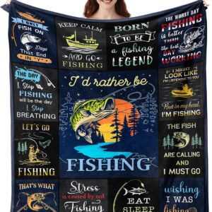 Fishing Gifts for Men, Fishing Gifts, Funny Fishing Gifts for Boys, Fishing Gifts for Women Unique,Fishing Gift, Best Gifts for Fisherman, Gifts for Men Who Love Fishing Blanket 50″X60″