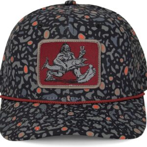 Paramount Outdoors Big Foot Squatch Performance Fishing Rope Cap with Laser Perforation Snapback