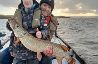 Eight year old Euan lands nine pike on Erne | Fishing in Ireland