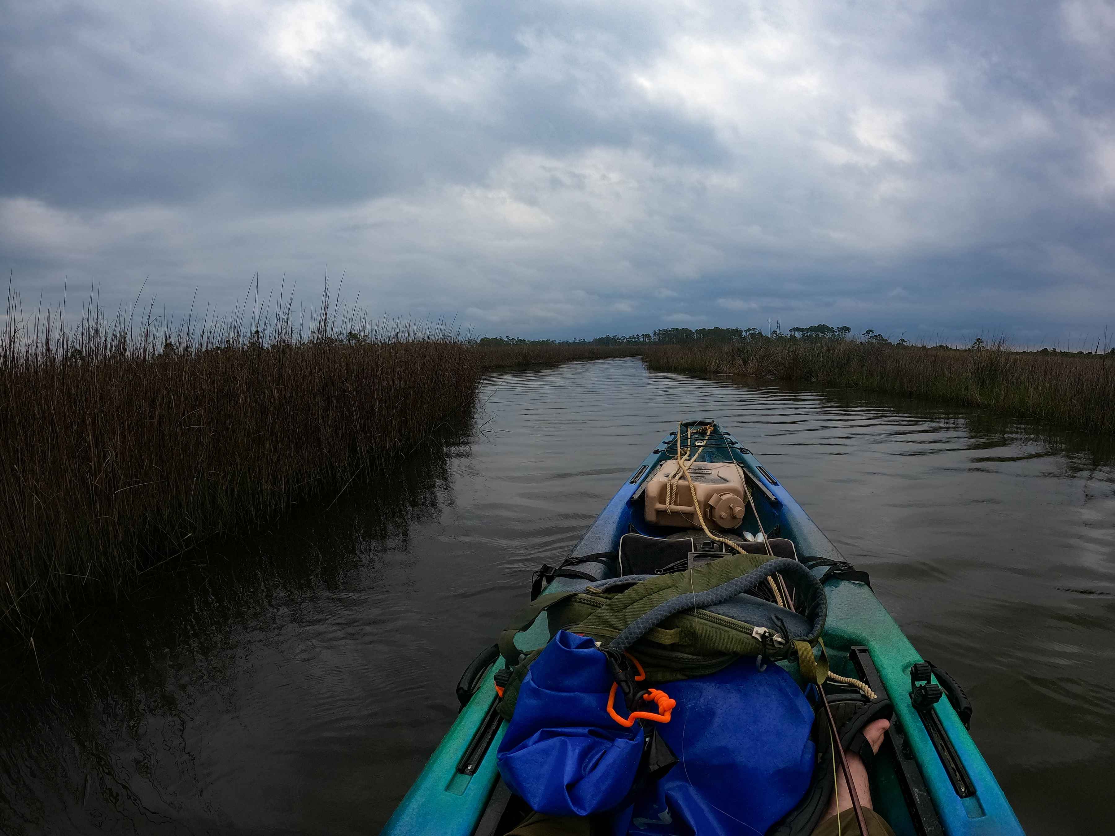 storm clouds horn island while paddling