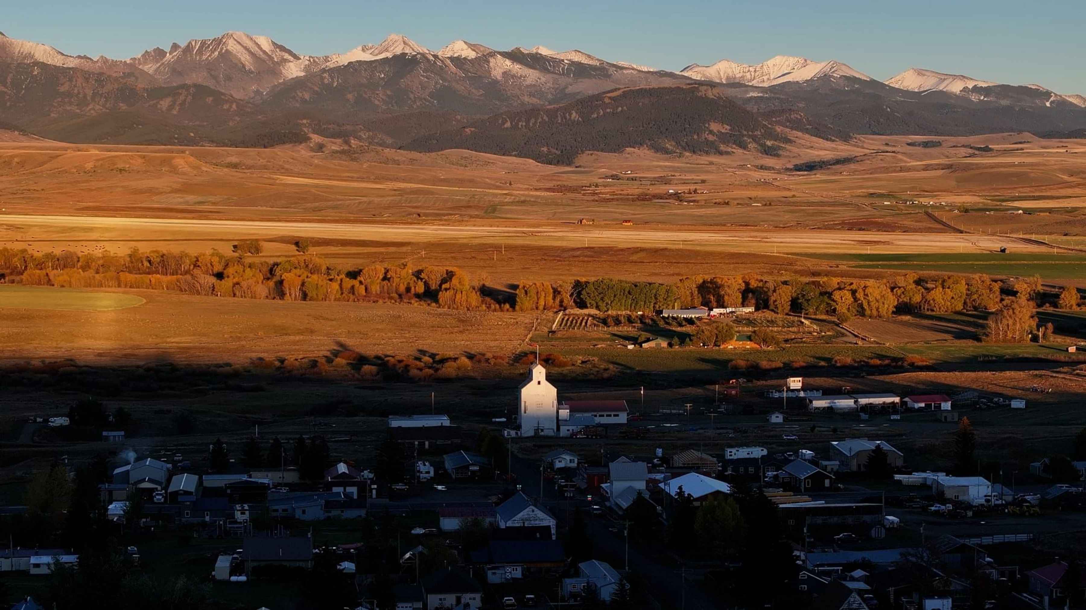 wilsall, montana aerial shot