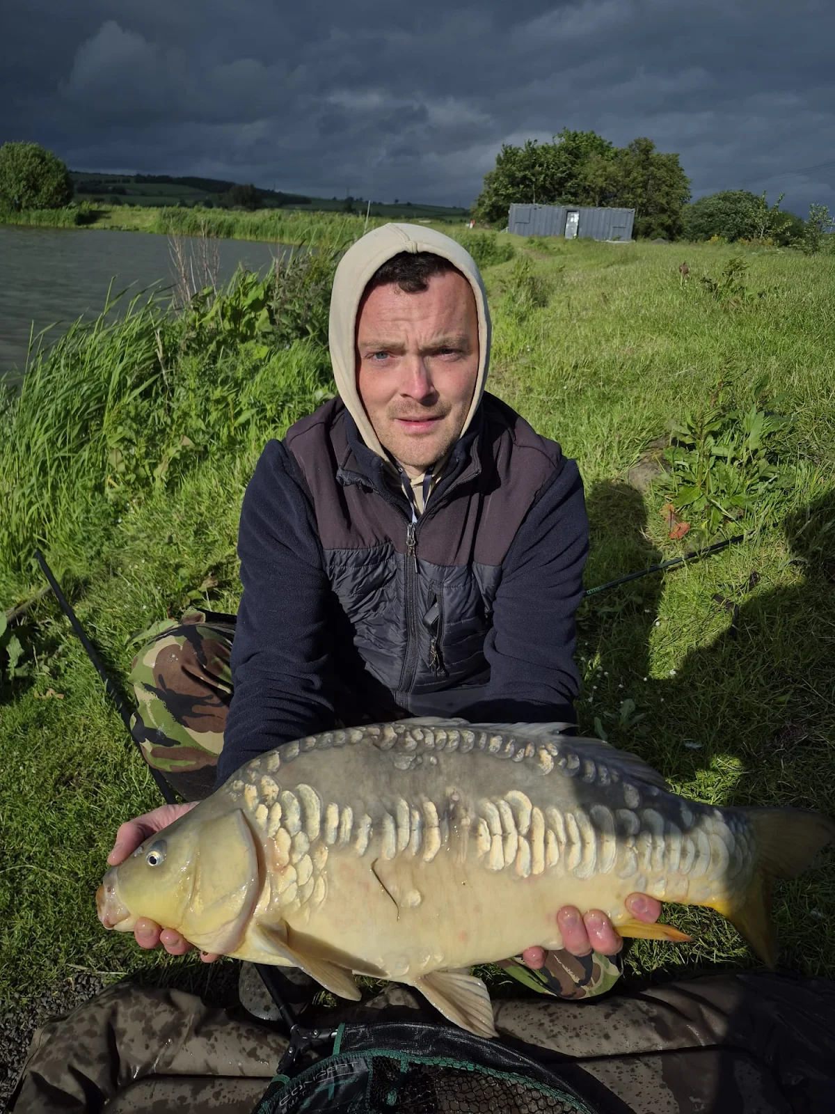 Anthony Smith with a Carp caught at Tarbolton Fishery