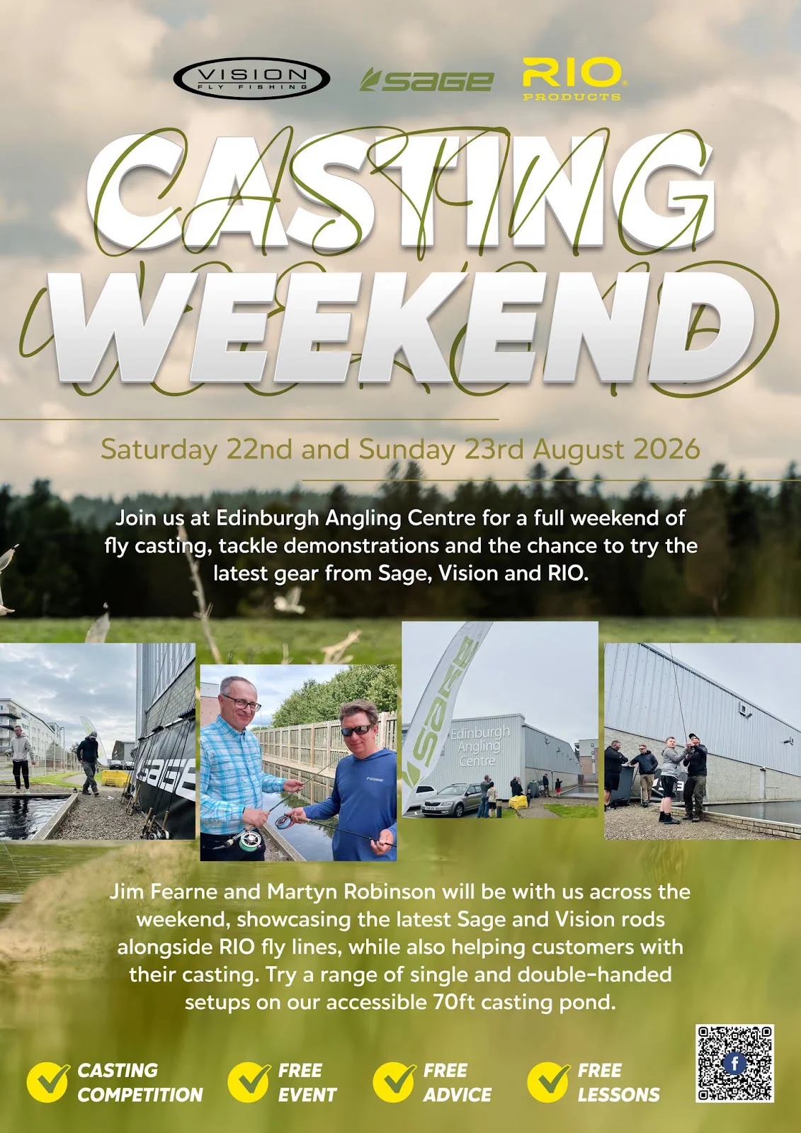 Free Casting Competition at Edinburgh Angling Centre on 22nd and 23rd August 2026