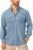 Men’s Sun Protection Fishing Shirts Long Sleeve Safari Shirts UPF 50 UV Quick Dry Cooling Travel Work Shirts