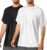 2Pack Men’s Rash Guard UPF 50+ Sun Protection Swim Shirts Short Sleeve Quick Dry Lightweight Fishing Running Water Tee