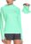 BALEAF Women’s Long Sleeve Rash Guard with Face Cover UPF 50+ Swim Shirts Sun Hoddie Lightweight Quick Dry Hiking Tops