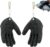 2PCS Fishing Gloves with Magnet Release,Fisherman Professional Catch Fish Gloves, Fishing Puncture Proof Gloves, Fishing Glove for Handling, Catching, Cleaning（Black）