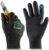 toolant Level 6 Cut Resistant Work Gloves, Touchscreen, Sandy Nitrile Coated Firm Grip, for Warehouse, Carving, Gardening, Construction, Fishing (1 Pair, Medium)