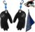 Professional Fishing Gloves,Catch Fish Gloves with Magnet Hooks, Anti-Slip Fishing Gloves Protects Hand Gloves,Fish Cleaning Gloves Fishing Set(Black)…