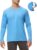 Men’s Swim Shirt Quick Dry Sun Shirts UPF50+ Rash Guard for Men Long Sleeve UV Sun Protection Beach Shirts Fishing Shirt