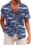 KYKU Men’s Casual Button-Down Shirts Hawaiian Shirt Short Sleeve Beach Clothes with Pockets