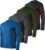 Real Essentials 4 Pack: Men’s Dry-Fit UV Moisture Wicking UPF 50+ SPF Sun Protective Fishing Hiking Swim Long Sleeve Shirt