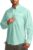 Men’s Sun Protection Fishing Shirts Long Sleeve Travel Work Shirts for Men UPF50+ Button Down Shirts with Zipper Pockets