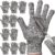 Chuarry 10 Pairs Cut Resistant Gloves Cutting Proof Gloves Level 5 Protection Kitchen Cuts Gloves for Shucking Fish (Gray,X-Large)