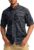 Men’s Sun Protection Fishing Shirts Long Sleeve Travel Work Shirts for Men UPF50+ Button Down Shirts with Zipper Pockets