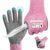 DURATECH A7 Cut Resistant Work Gloves, Sandy Nitrile Coated Palms, Lightweight Cut Proof Gloves with Touch-Screen Compatiblility, Safety Gloves for Mechanics, Gardening, Fishing, Pink 2 Pairs (S)